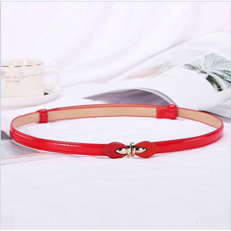 Ikat Ban Pinggang Korea Fashion Thin Adjustable ARROW Kulit Gasper Thin Kecil Tali Sabuk Cewe Womens Belt