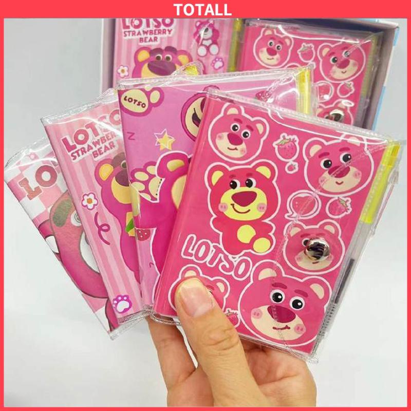 

COD Notebook Sanrio Bear Lucu Strawberry Kartun Notebook Single Line notebook-Totall