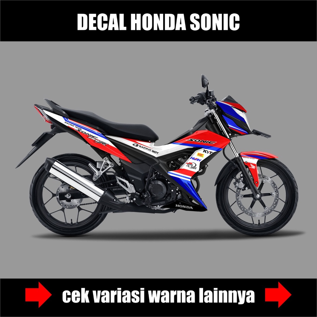 Decal FullBody Honda Sonic 150 Racing / Striping Stiker Motor Sonic 150Cc