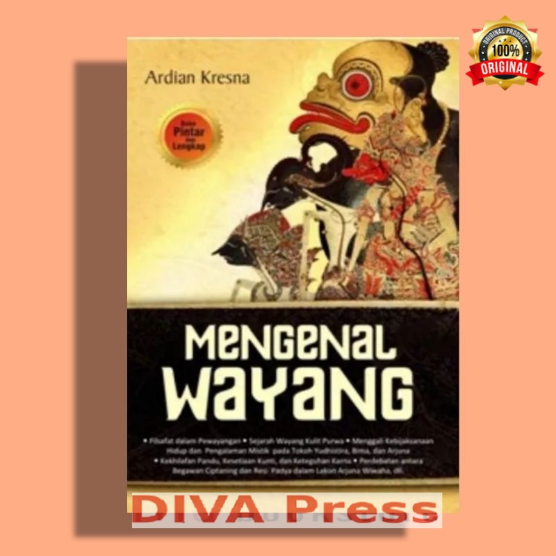 Buku mengenal wayang by ardian kresna/buku wayang/buku sejarah wayang