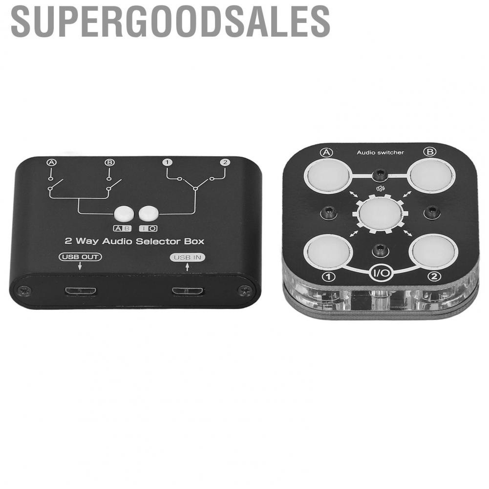 Supergoodsales 2 Way Selector Box Split Type USB Powered  Interference Splitte Mixer