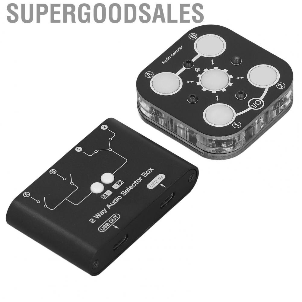 Supergoodsales 2 Way Selector Box Split Type USB Powered  Interference Splitte Mixer