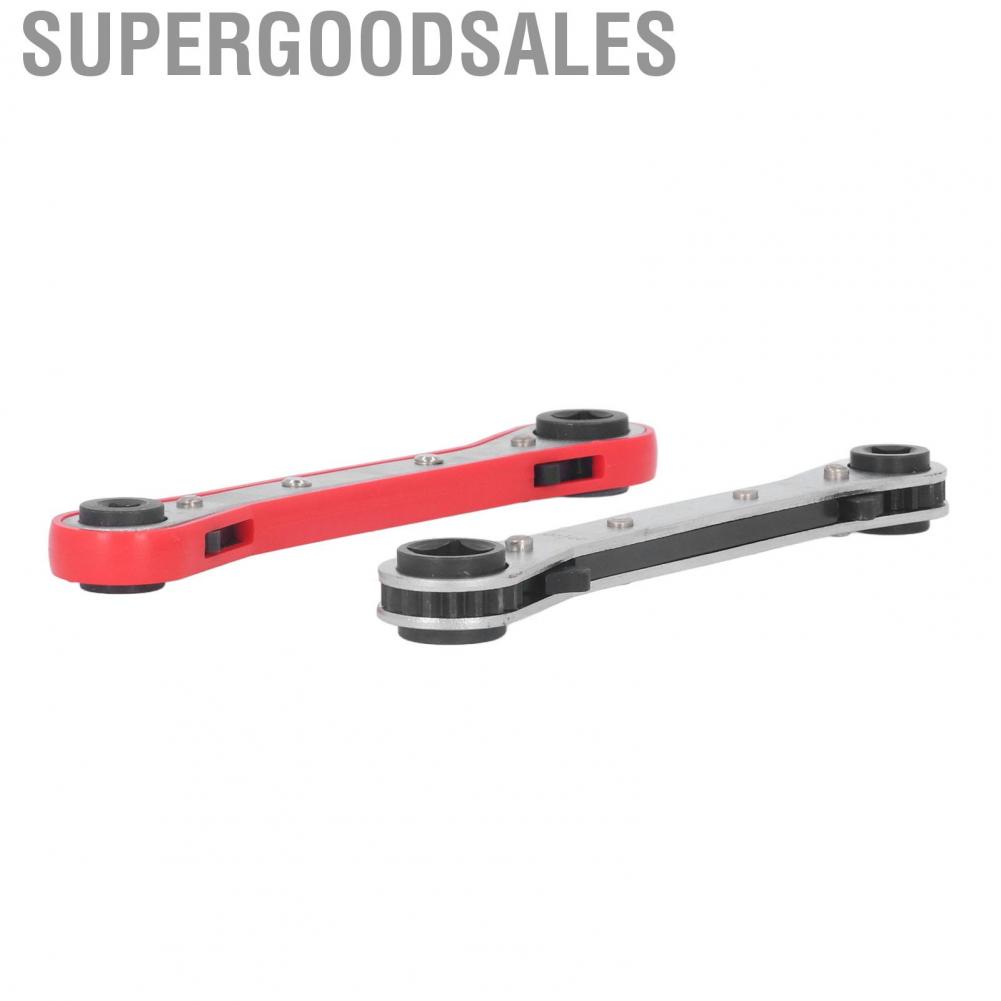 Supergoodsales 2Pcs Ratchet Wrench Double Ended High Carbon Steel Tool Kit For