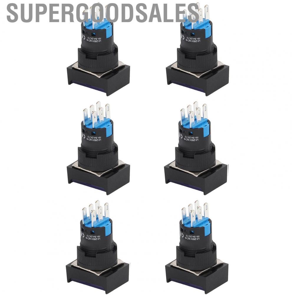 Supergoodsales Momentary Push Button  Stable Performance Switch AC 0‑240V 5A Operating Current for Contactors Relays