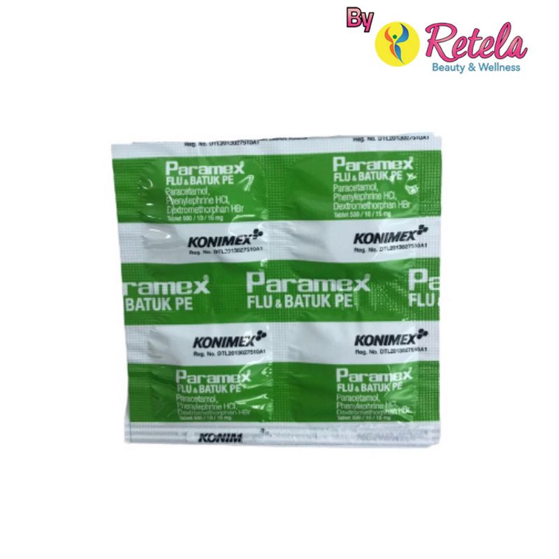 Paramex Flu &amp; Batuk Pe 1 Strip 4 Tablet