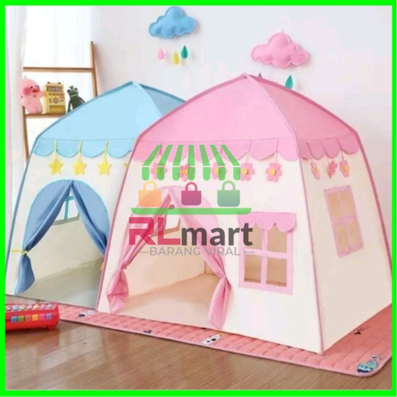 TENDA PRINCES Tenda anak model house rumah jendela/tenda bermain princes castle