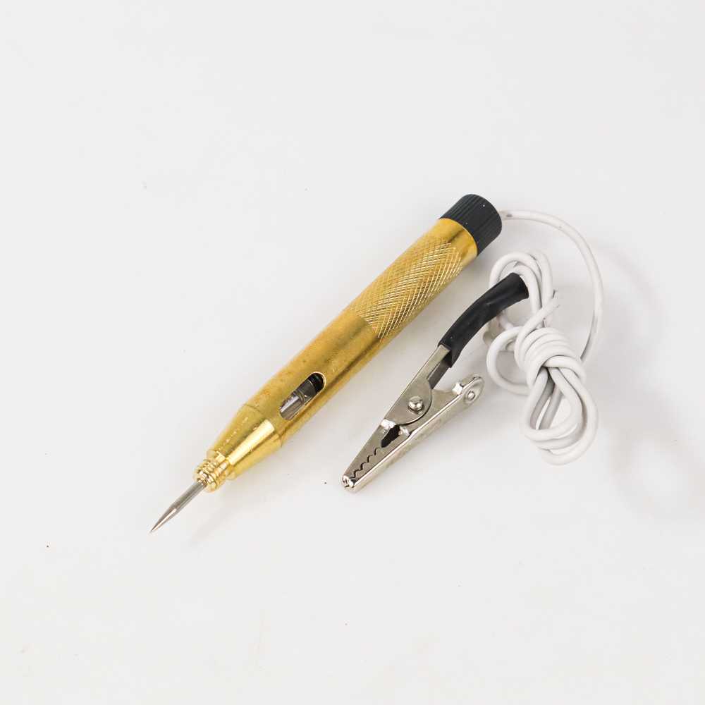 Test Pen Deteksi Arus Listrik Aki Mobil Motor Tespen DC 6V-24V Spark - Tespen  Deteksi Aliran Listri
