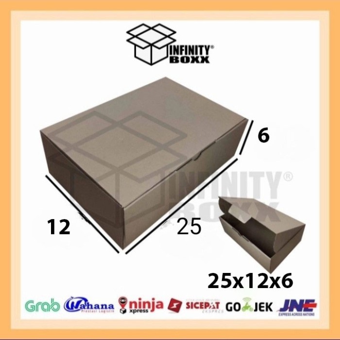 

kotak karton kardus pizza box die cut ukuran 25x12x6