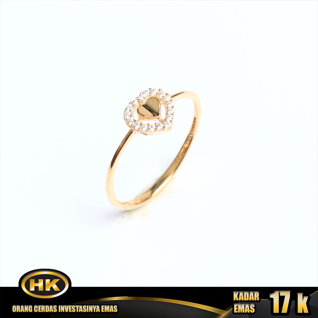 HK Mustika Gold - Cincin Emas 17K - Type 212