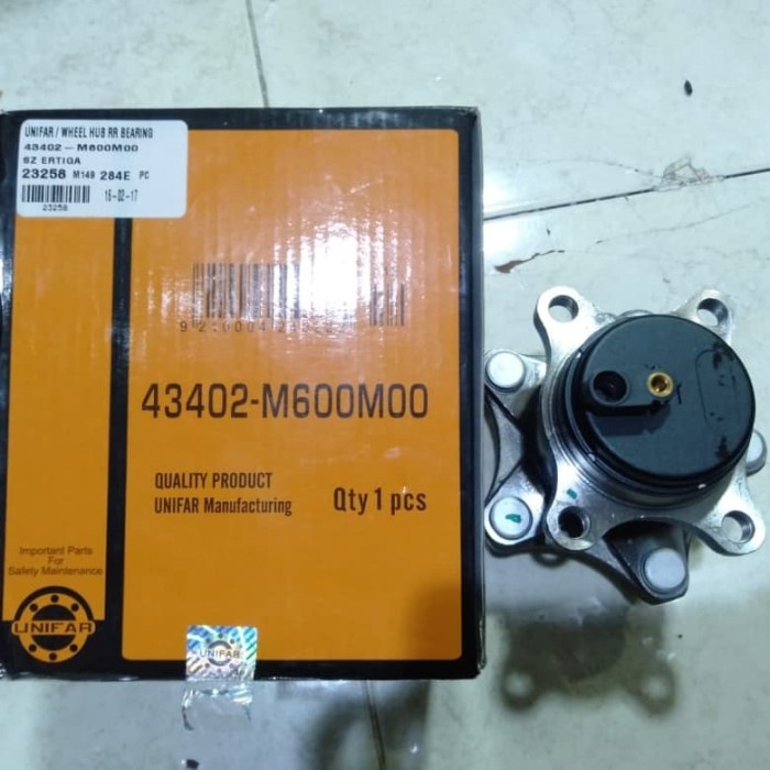 SPAREPART OTOMOTIF- Nap Roda Belakang + Bearing Suzuki Ertiga -KOMPONEN AKSESORIS