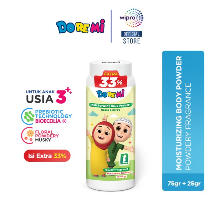 DOREMI KIDS MOISTURIZING BODY POWDER NUSSA & RARRA