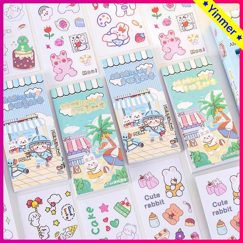 

COD✨Buku Sticker Motif Kartun Lucu No Cutting Buku Bahan Stiker Bahan Stiker Siswa DIY-Yinmer