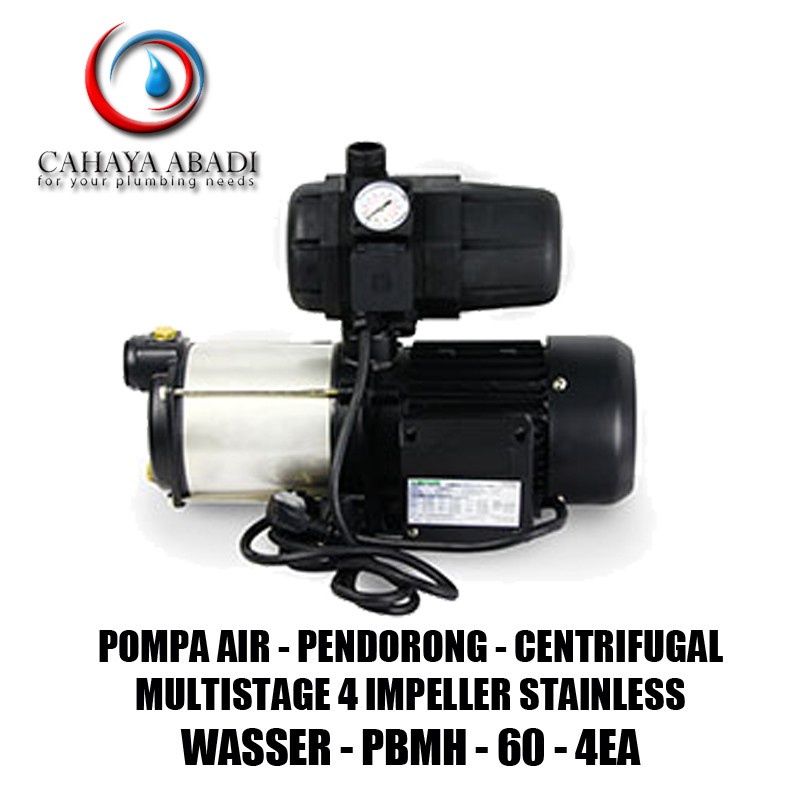 POMPA AIR CENTRIFUGAL WASSER - PBMH 60 - 4EA - 4 IMPELLER - STAINLESS - PENDORONG