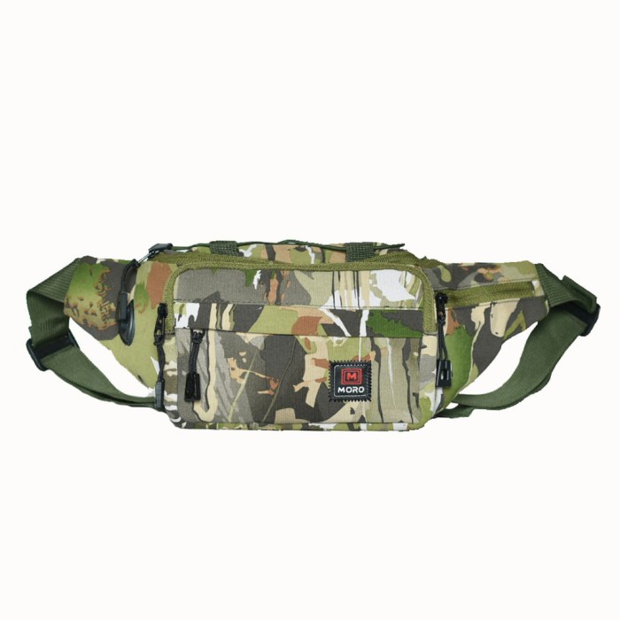 Tas waistbag Pria wanita motif army keren tas loreng
