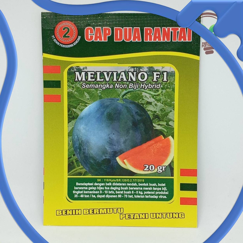 BENIH BIBIT SEMANGKA F1 20gr Hibrida Tahan Virus Original Pabrik Semangka Merah Hibrida Non biji