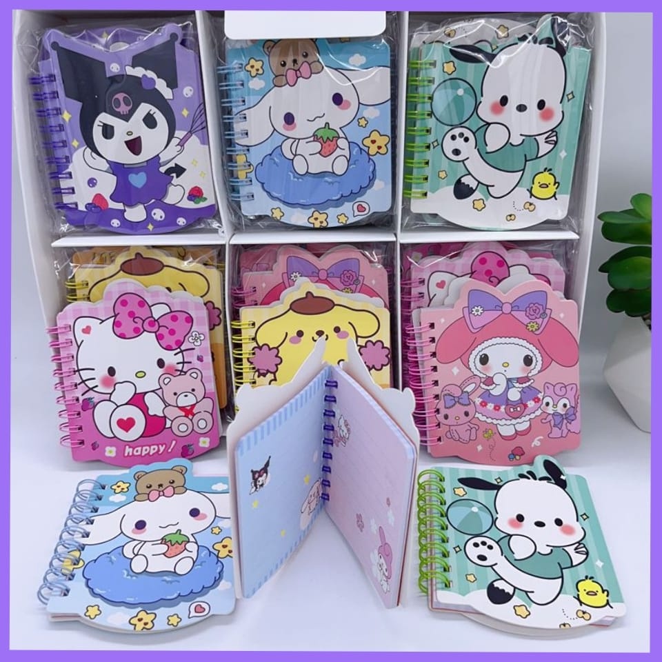 

GULAGULA - MINI BINDER BOOK SANRIO ISI WARNA WARNI | BUKU DIARY KECIL | BUKU MINI | MINI BOOK | JURNALING | JOURNAL | JURNAL | SCRAPBOOK | POMPOMPURIN | KUROMI | MELODY | HELLOKITTY | CINAMORROL | POCACCO | BUKU MINI MURAH | BUKU CATATAN | MINI BOOK LUCU