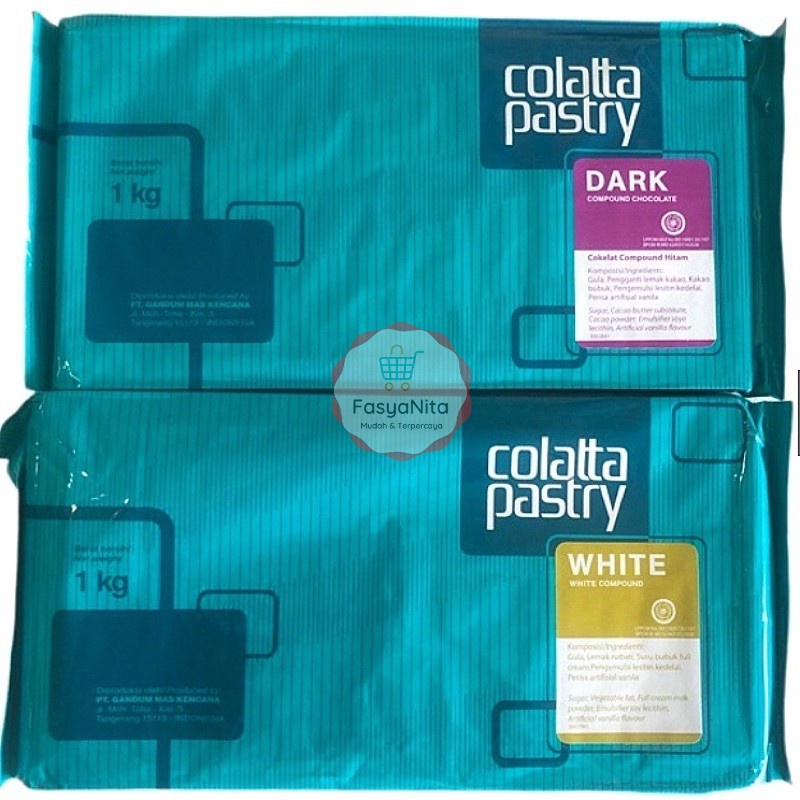 

COLATTA CHOCOLATE PASTRY COMPOUND 1KG (DARK/WHITE)/ Coklat Batang/ Cokelat Blok