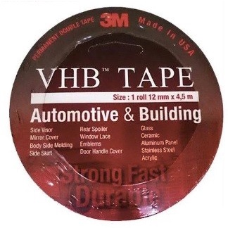 

NEW PRODUCT !!! Murah 3M VHB Double Tape Isolasi Bolak Balik (Varian Ukuran : 12mm / 24mm) - 12mm x 4,5m TERLARISSS TERBARUUU