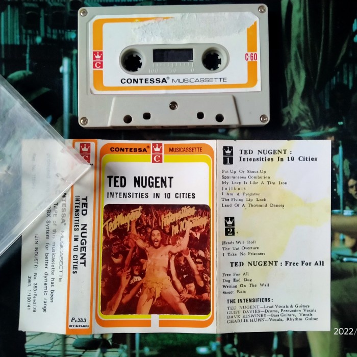 KASET TED NUGENT INTENSITIES IN 10 CITIES