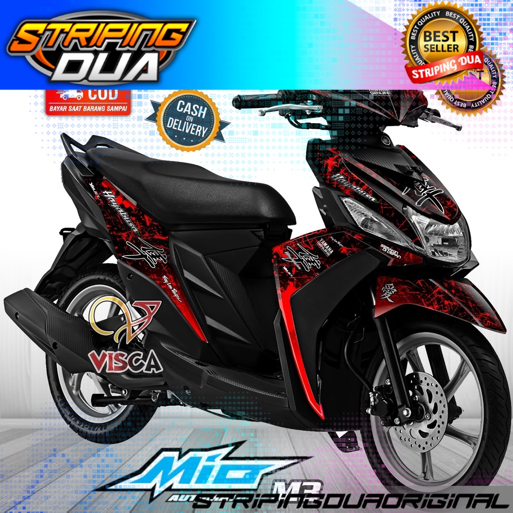 Decal Mio M3 125 Full Body Stiker Mio M3 125 Full Body Striping Mio M3 Hayabusa