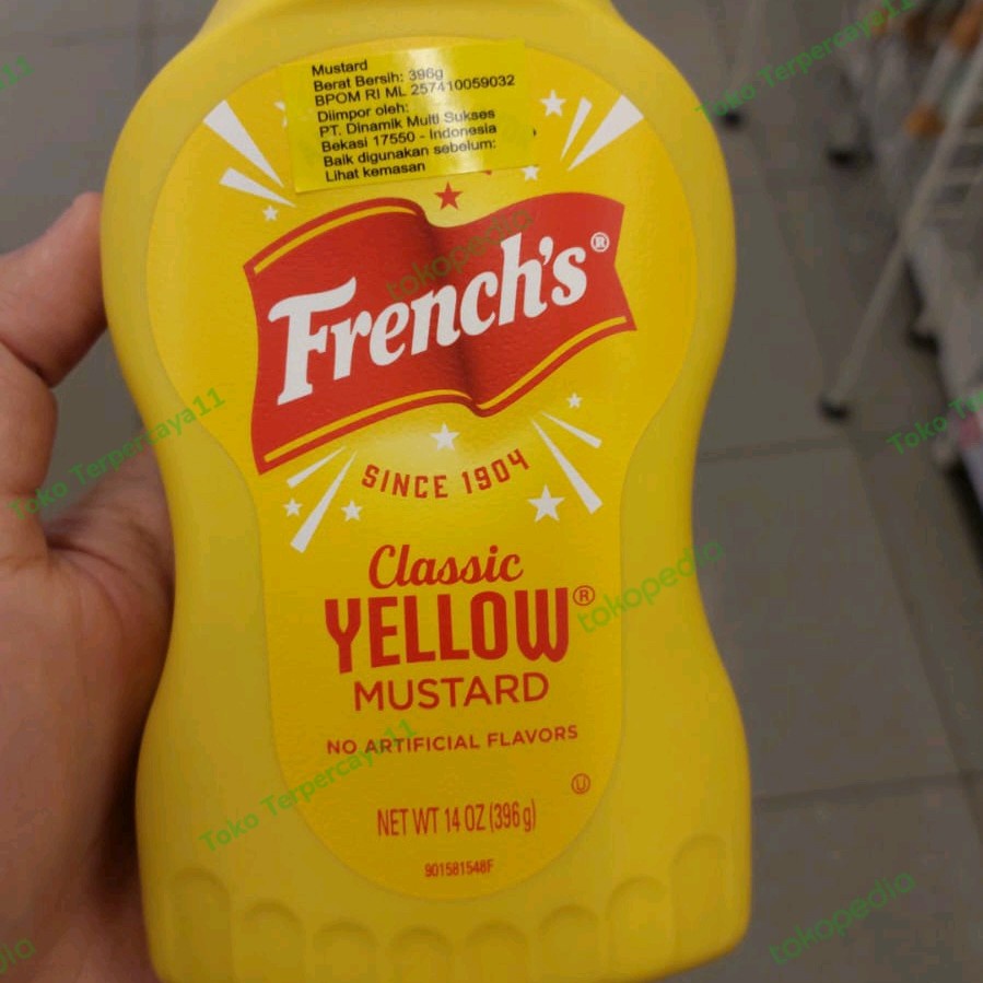 

FRENCH SQUEEZE YELLOW MUSTARD AMERICAN FAVORITE MUSTARD 14 OZ 396GR
