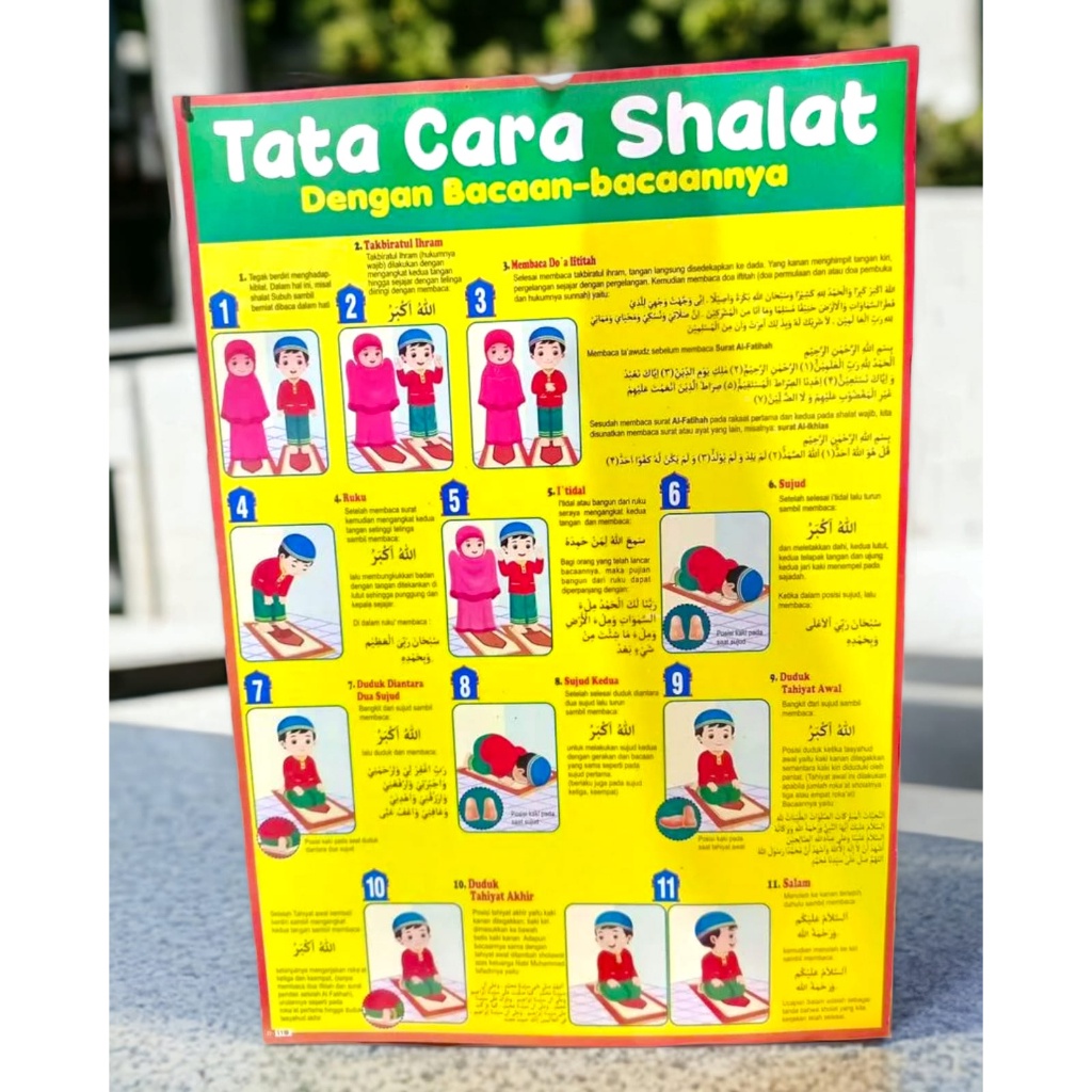 Poster Edukasi Anak Cara Shalat,Cara Wudhu,Abjad,Hijaiyah,Angkadll POSTER ABC / ANGKA huruf dan judu