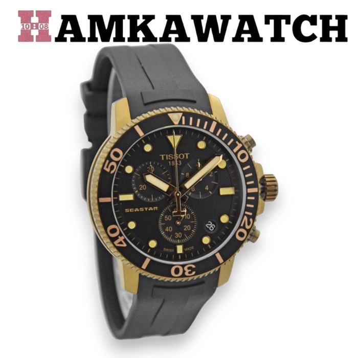 JAM TANGAN TISSOT SEASTAR ORIGINAL T120.417.37.051.01 JAM TANGAN RUBER Vs