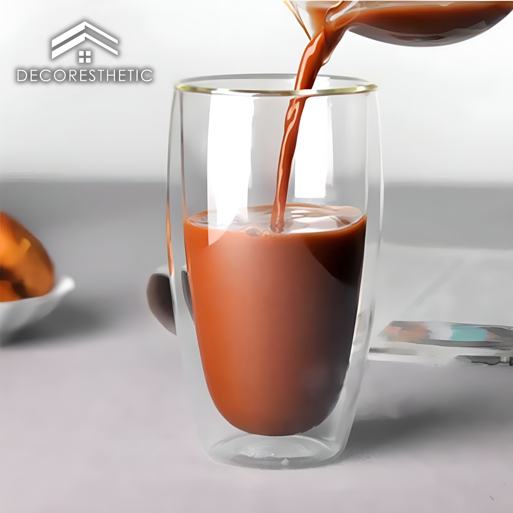 Cangkir Kopi Anti Panas Gelas Cafe Coffe Mug Office Minimalis Unik