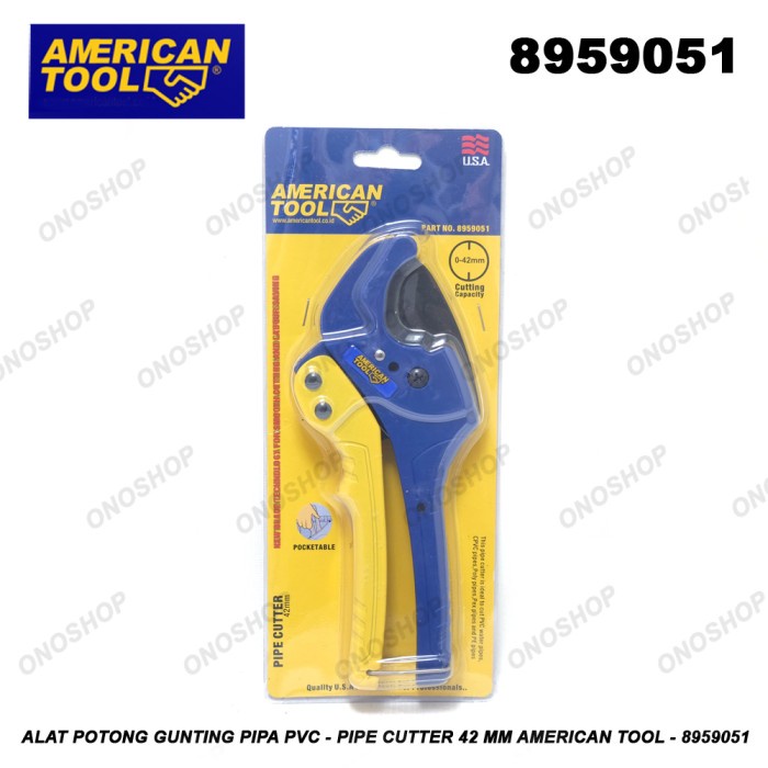 

TERBARU Alat Potong Gunting Pipa PVC Pipe Cutter 42 mm American Tool - 8959051