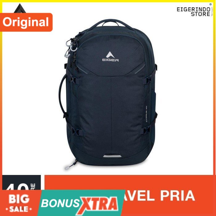 Tas Eiger X-Cyprus 40 Travel Backpack 91000 5599 Navy 40L ORIGINAL