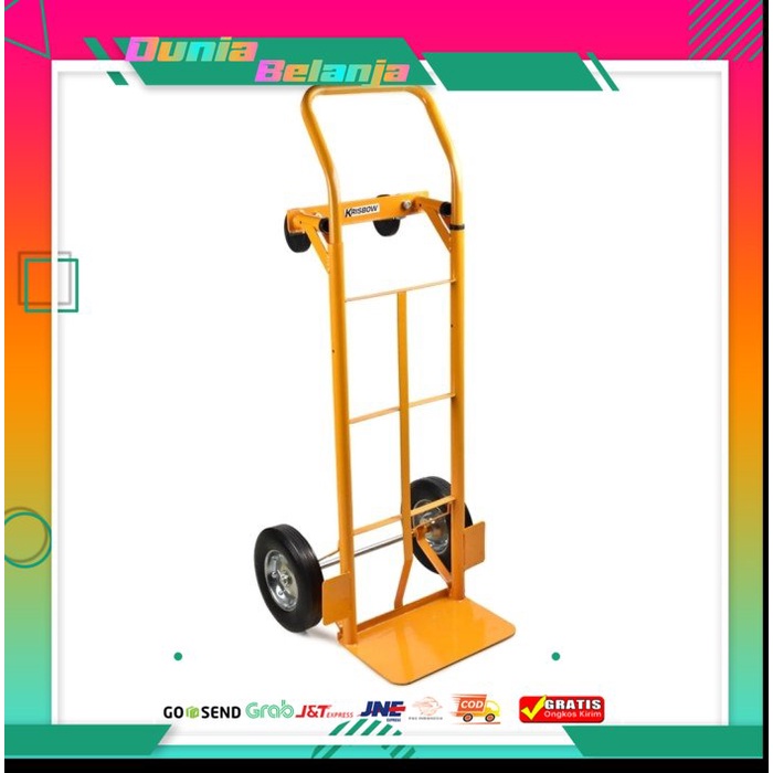Krisbow troli barang 250 Kg troli besi Troli Serbaguna