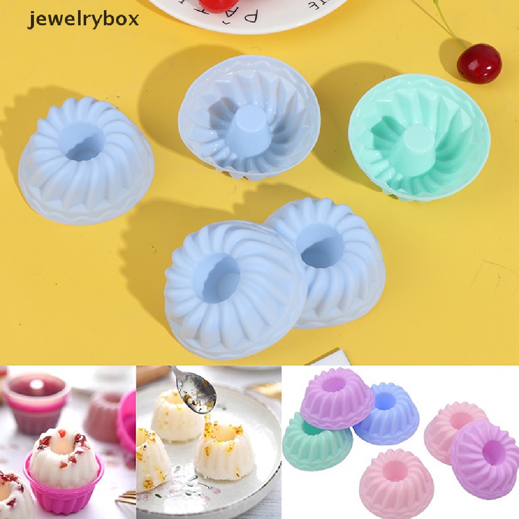 [jewelrybox] 6pcs 3D Pumpkin Silicone Fondant Mould Kue Coklat Cetakan Kue Alat Butik Random