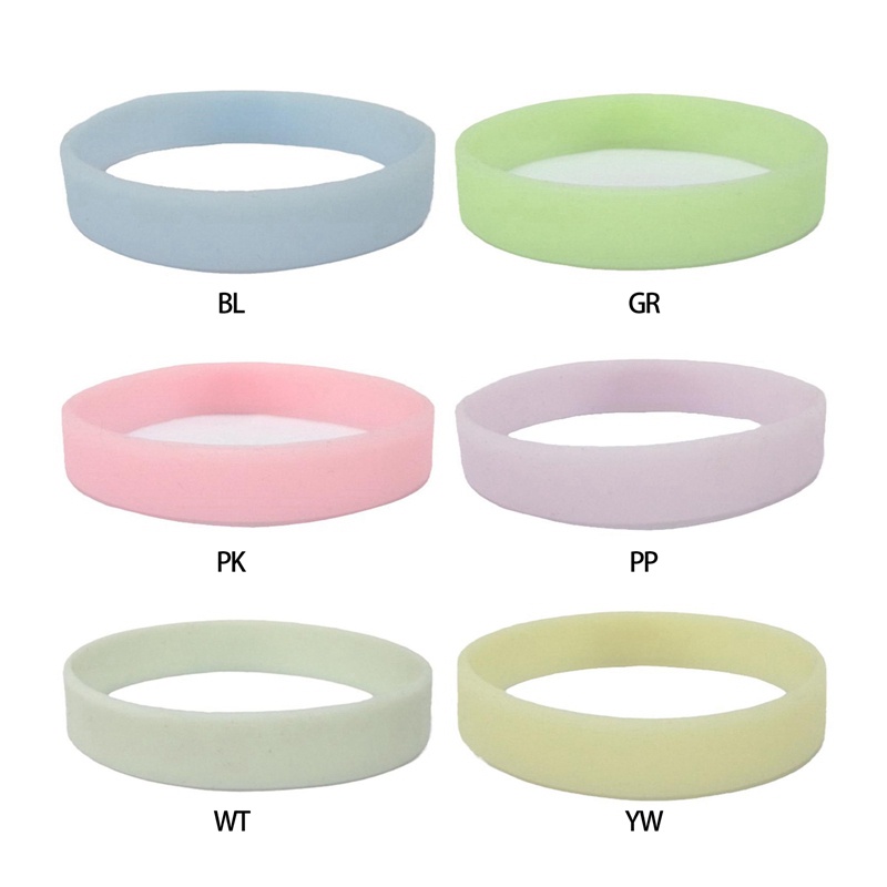 Gelang Silikon Warna Bercahaya Gelang Tangan Kosong Karet Gelang Wanita Pria Remaja Berwarna Silicone Bracelets Rubber Wristbands Untuk Acarapesta