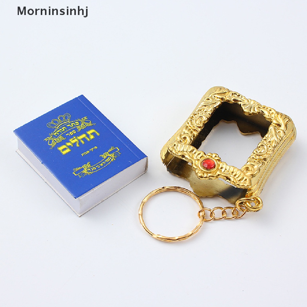 Mornin Israel Mini Buku Alkitab Liontin Gantungan Kunci Stylish Kreatif Hadiah Perhiasan Keagamaan Untuk Teman Buku Mini Keychain id