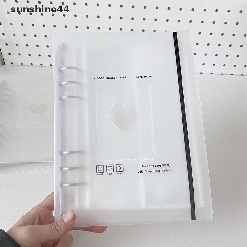 Sunshine A5 Binder Ring Collect Buku Korea Idol Foto Organizer Jurnal Diary Agenda Planner Penutup Peluru Alat Tulis Sekolah ID