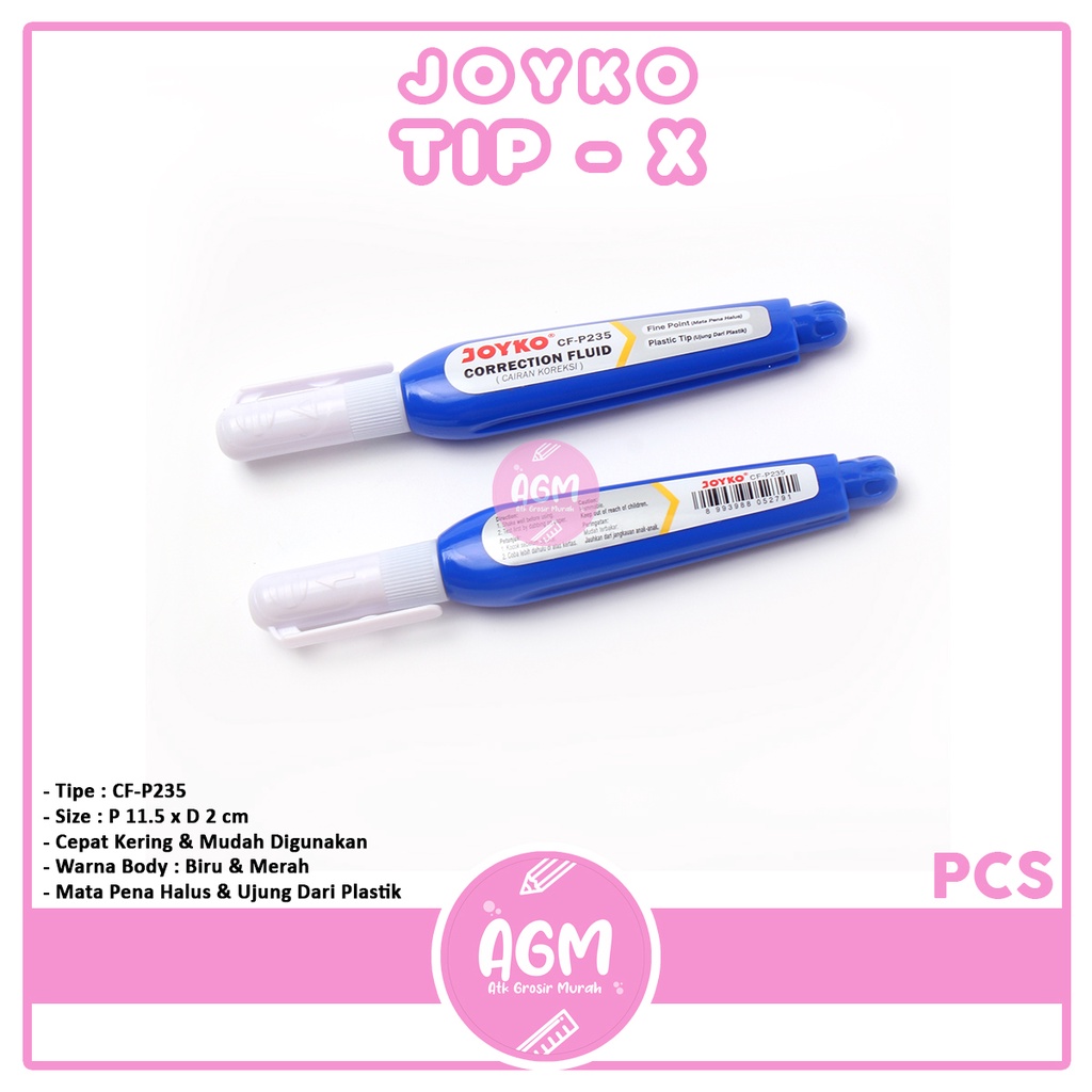 

JOYKO Correction Fluid CF P235 Tip Ex Cair P-235 Penghapus Pena - Pcs