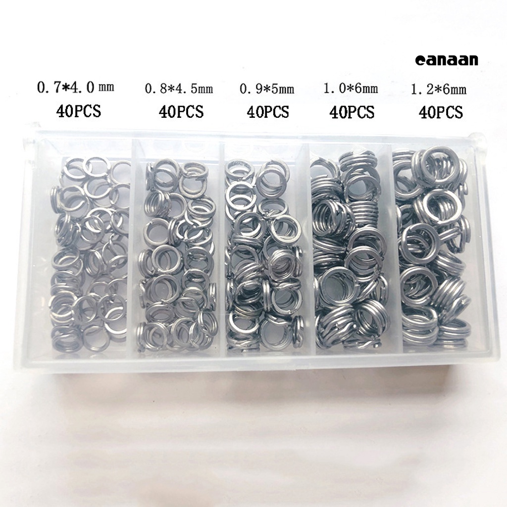 Cnn-200pcs Double Flat Ring Circle Lure Hook Sambung Aksesoris Alat Pancing