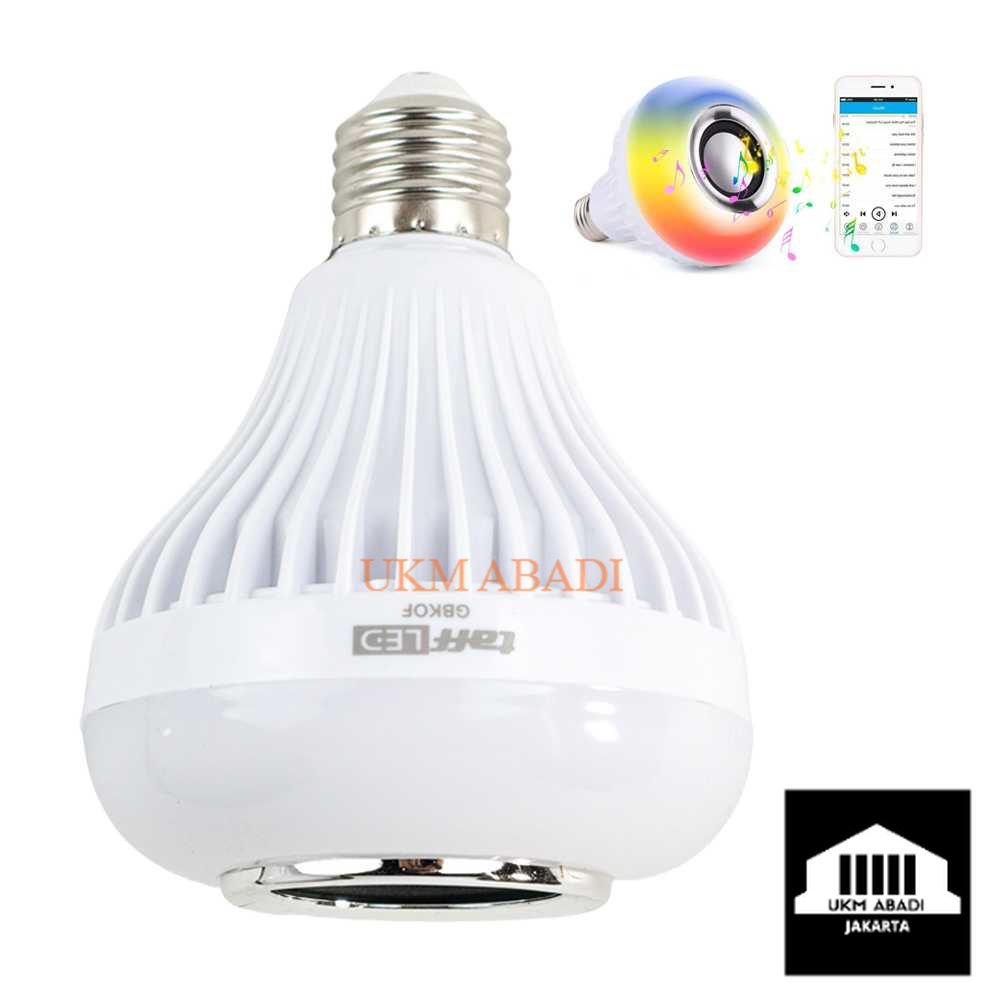 Lampu Speaker Bluetooth LED RGB E27 12W Unik dan Serbaguna GBKOF