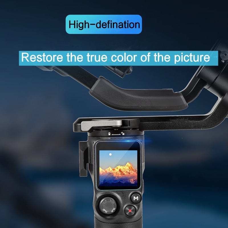 High-definition Explosion-proof Aman Tahan Lama Drone Tempered Glass Film Shockproof Fingerprint-proof Pelindung Layar Sentuh Untuk DJI Rs3Mini