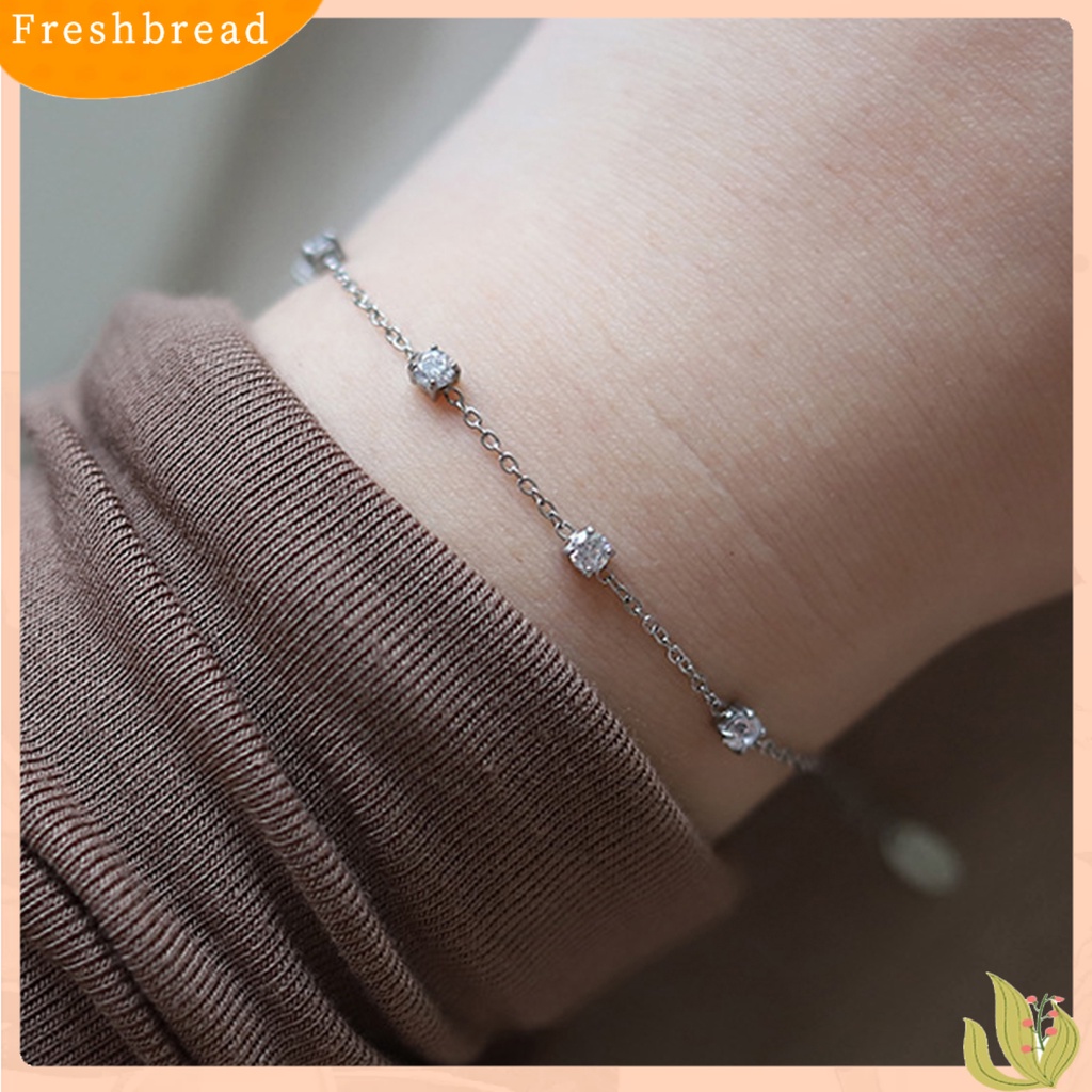 < Freshbread > Charms Bracelet Electroplating Five Star Charms Adjustable Light Mewah Hias Dekorasi Tidak Alergi Elegan Gelang Rantai Stainless Wanita Aksesori
