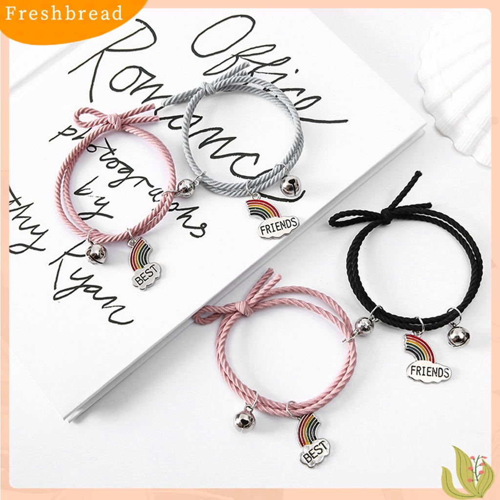 < Freshbread > 2Pcs Braided Bracelets Hand Made Adjustable Pengerjaan Halus Elastis Dinosaurus Dekorasi Hias Minimalis Pasangan ic Senada Gelang Aksesori Pakaian