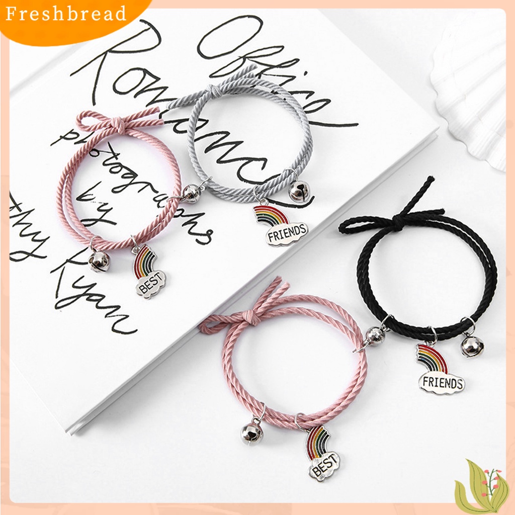 &lt; Freshbread &gt; 2Pcs Braided Bracelets Hand Made Adjustable Pengerjaan Halus Elastis Dinosaurus Dekorasi Hias Minimalis Pasangan ic Senada Gelang Aksesori Pakaian