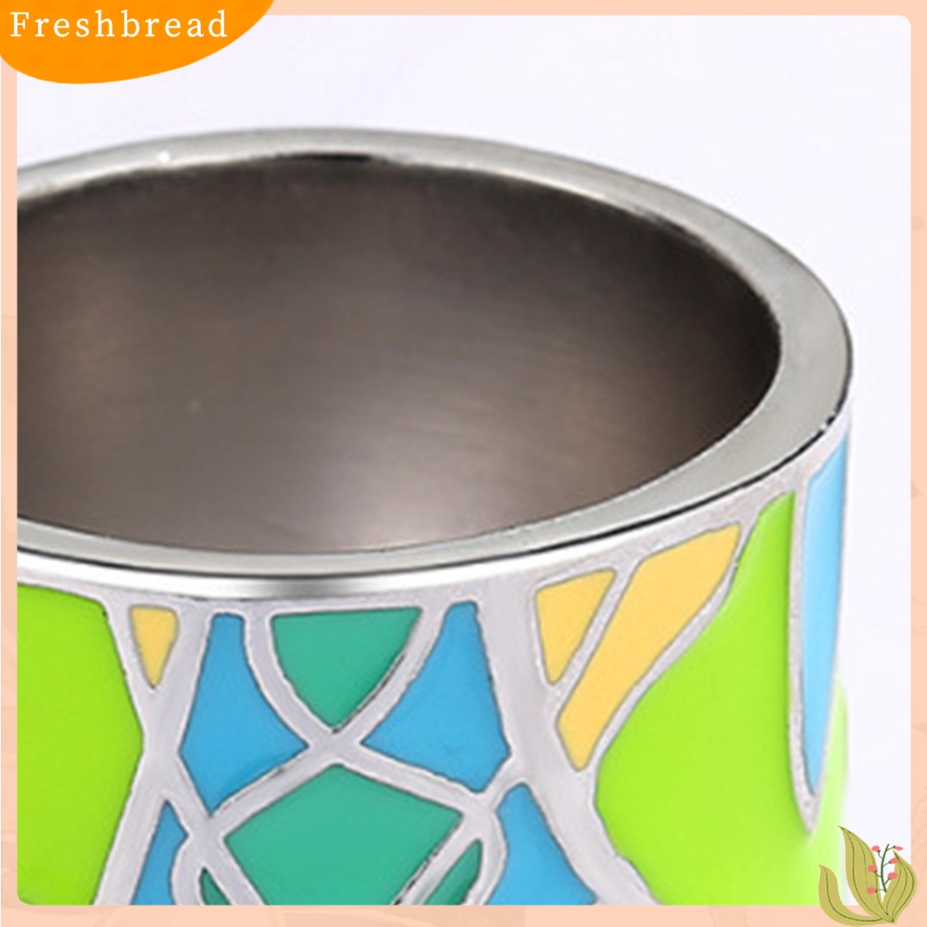 &lt; Freshbread &gt; Cincin Kepribadian Handmade Artistik Epoxy Hijau Bentuk Daun Jari Cincin Perhiasan Aksesori