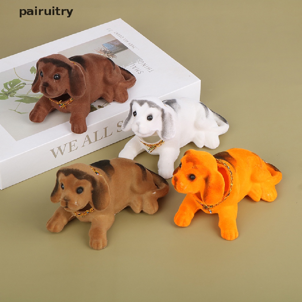 Prt Ornamen Mobil Goyang Kepala Anjing Mobil Dashboard Mainan Nodding Puppy Auto Interior PRT