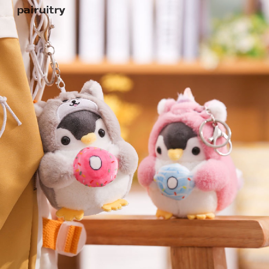 Prt Lucu Pinguin Boneka Kunci Gantungan Kunci Gadis Kartun Mobil Keyring Kawaii Wanita Tas PRT