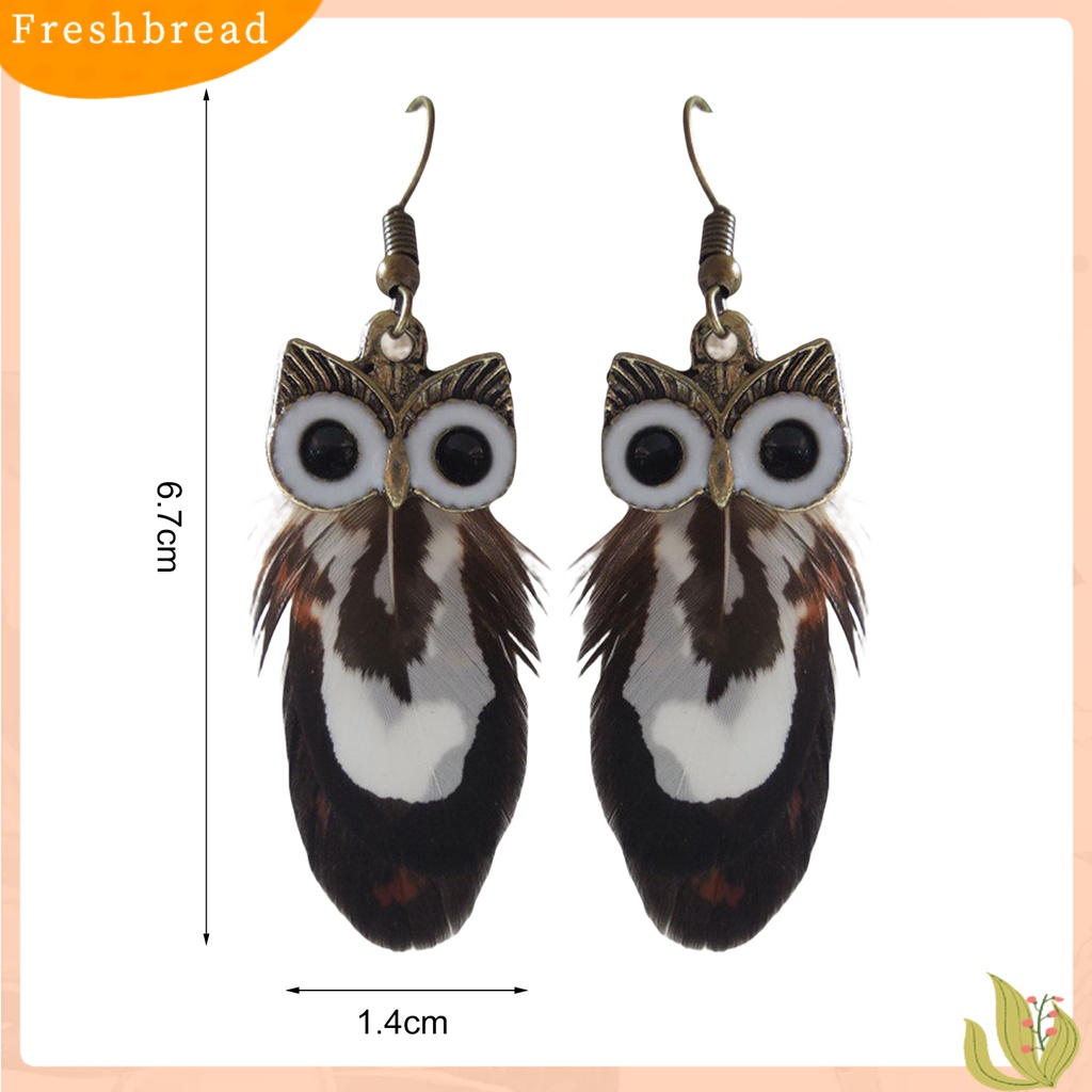 &lt; Freshbread &gt; 1pasang Anting Wanita Bentuk Hewan Lucu Alloy Anting Kait Warna-Warni Untuk Hadiah