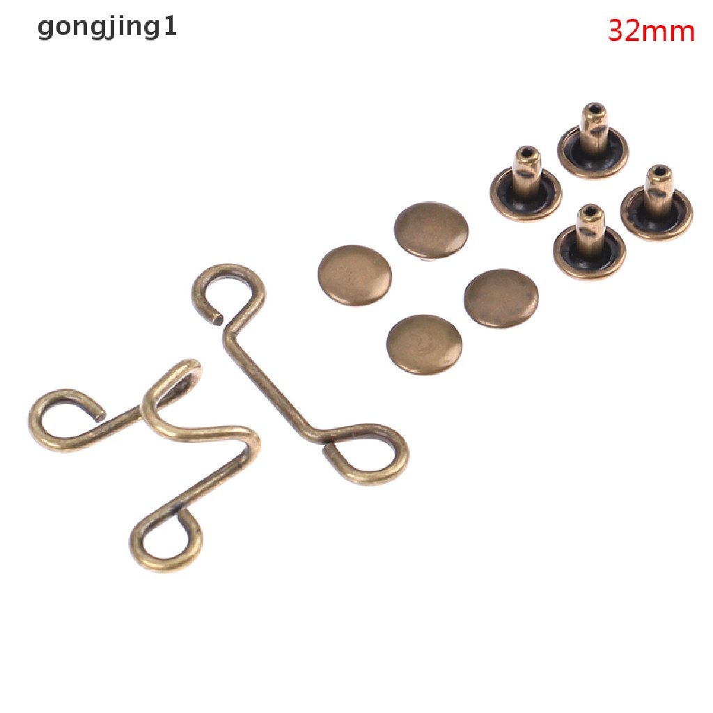 Ggg 27/32MM Gesper Pinggang Bebas Paku Waist Closing Adjustable Snap Button Resuable  Id