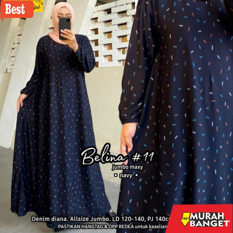 GAMIS SIZE BESAR TERBARU- Gamis Jumbo Harian Wanita Bahan Kaos Diana Super Jumbo Ld 120 130 140 Beli