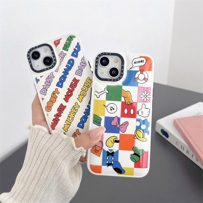 The Mouse Cute Mickey Case for Apple IPhone 14 13 12 Pro MAX 11x XS XR Jaket Bulu Angsa Mewah Aesthetic Influencer Cover