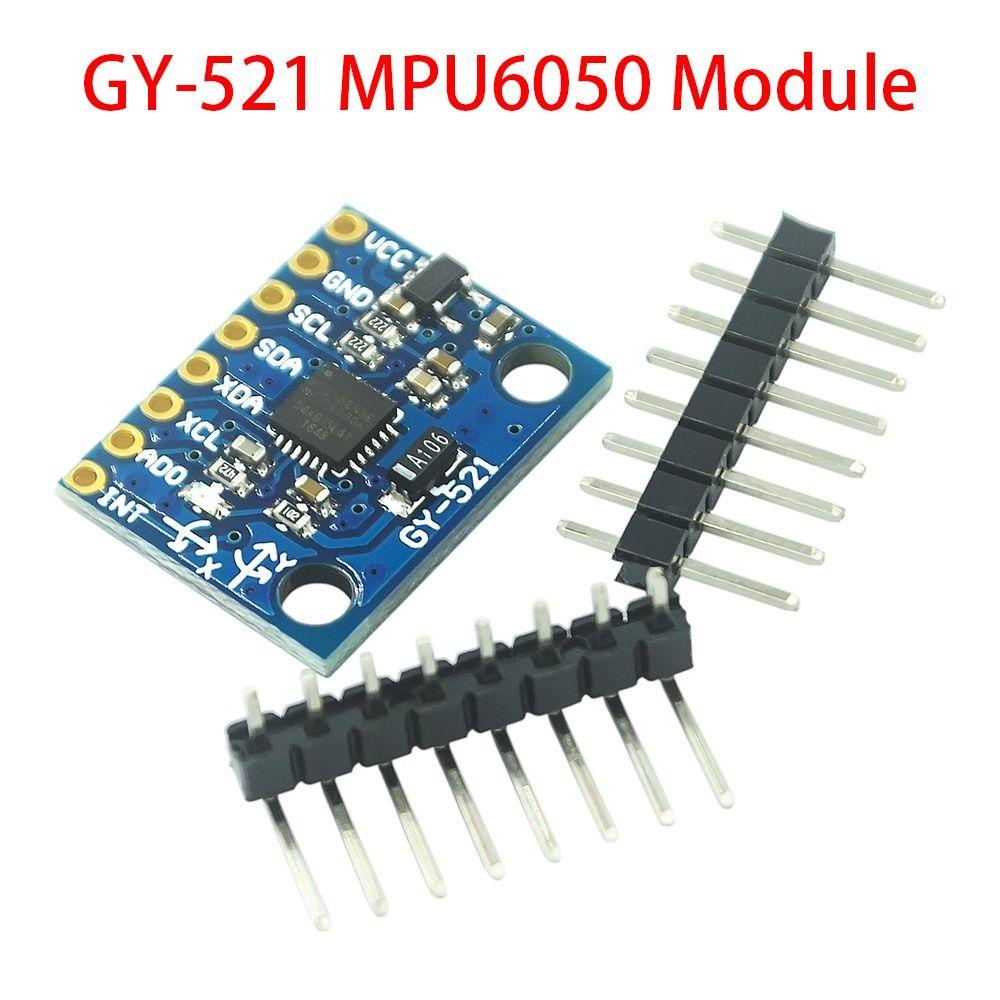 Populer 2pcs Modul MPU6050 Tahan Lama 16Bit AD Converter 6DOF 3axis Analog Gyro